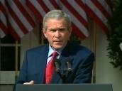 President George W. Bush voices concern about avian flu during visit to Turkey; 15 Nov 05