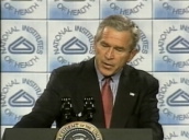 President George W. Bush states importance of preparing for potential outbreak of avian flu&sbquo;  Washington DC; 01 Nov 05