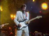 All Star Band on stage; Eric Clapton ends performance of \%27Layla\%27 with guitar solo&sbquo;  Rock Gala&sbquo; Royal Albert Hall&sbquo; London; June 1988