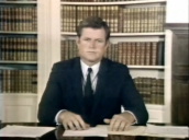 Senator Ted Kennedy addresses US nation following Chappaquiddick accident and subsequent death of Mary Jo Kopechne; 29 Jul 1969