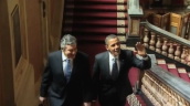 Zoom in on Prime Minister Gordon Brown and President Barack Obama ahead of G20 Summit&sbquo;  London&sbquo; 1 April 2009