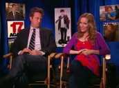 Leslie Mann&sbquo;  with Matthew Perry&sbquo; talks about portraying married couples on screen at 17 Again press junket; April 2009