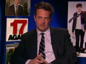 Matthew Perry&sbquo;  with Leslie Mann&sbquo; talks about collaborating with Zac Efron at 17 Again press junket; April 2009