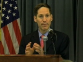 White House spokesman confirms occurrence of Swine flu in America during press conference&sbquo;  Washington; April 2009