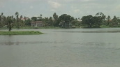 Track left over Inya Lake near residence of human rights activist Aung San Suu Kyi&sbquo;  Ragoon; 14 May 2009