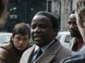 Rhodesian Nationalist leader Ndabaningi Sithole speaks to press about \%27majority rule\%27 in Rhodesia; 1970s