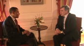 President Barack Obama and Prime Minister Gordon Brown discuss matters ahead of UN Climate Summit&sbquo;  New York; 22 September 2009