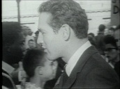 Paul Newman and Marlon Brando meeting people at civil rights demonstration&sbquo;  Washington DC; 1963