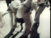 Three policemen struggle with protestor during Cicero riots&sbquo;  Chicago; Sep 66