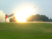 Surface to air missile fired from tank&sbquo;  Fort Knox