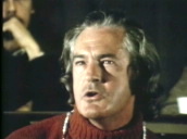 Timothy Leary pulls strange faces as he talks about drugs and asks if they "blow your mind"&sbquo;  USA; 1960\%27s