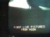 "First Live Pictures from Moon" broadcast by CBS TV