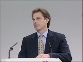 Tony Blair makes speech at Labour Party conference about his love for Labour Party and his hatred of being in opposition&sbquo;  Brighton; Oct 95