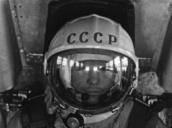 Russian cosmonaut Yuri Gagarin rotates inside centrifuge&sbquo;  USSR; 1960\%27s