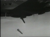 Luftwaffe plane drops bombs during Battle of Stalingrad&sbquo;  USSR; 1942